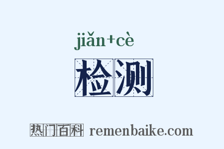 检测是什么意思的图片